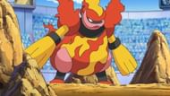 Paul's Magmortar in the anime. (Image via The Pokemon Company)